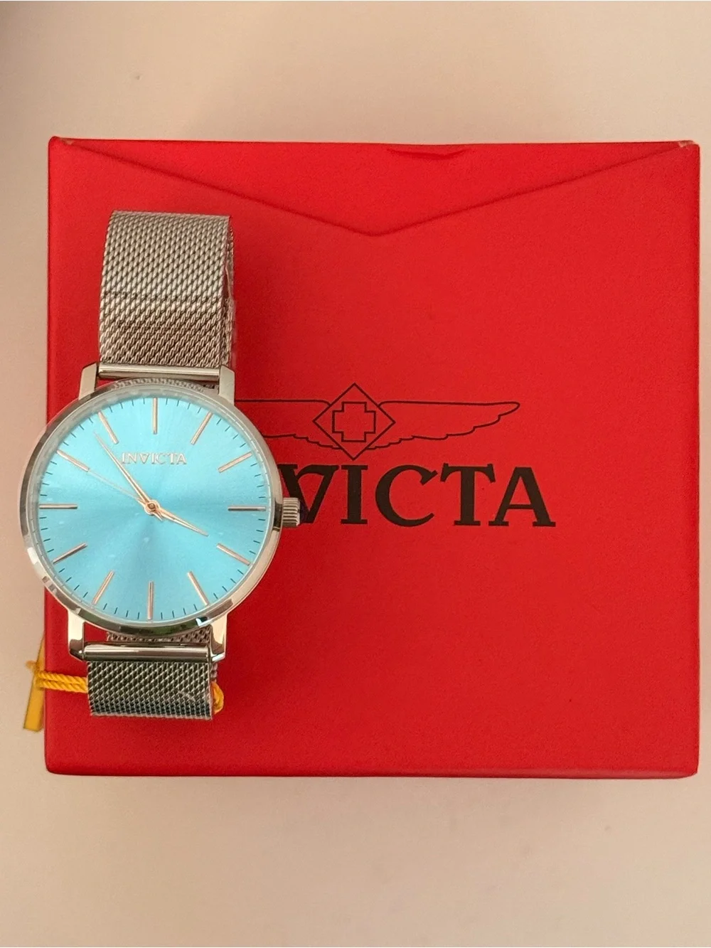 Invicta Women’s Ice Blue Mesh Strap Watch 48844 NEW 38mm